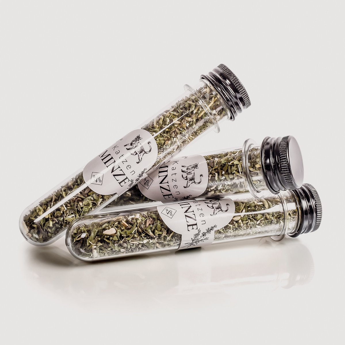 Geschenkset Katzen Wohlfühlkräuter: Katzenminze + Baldrian Spray +  Matatabi Sticks