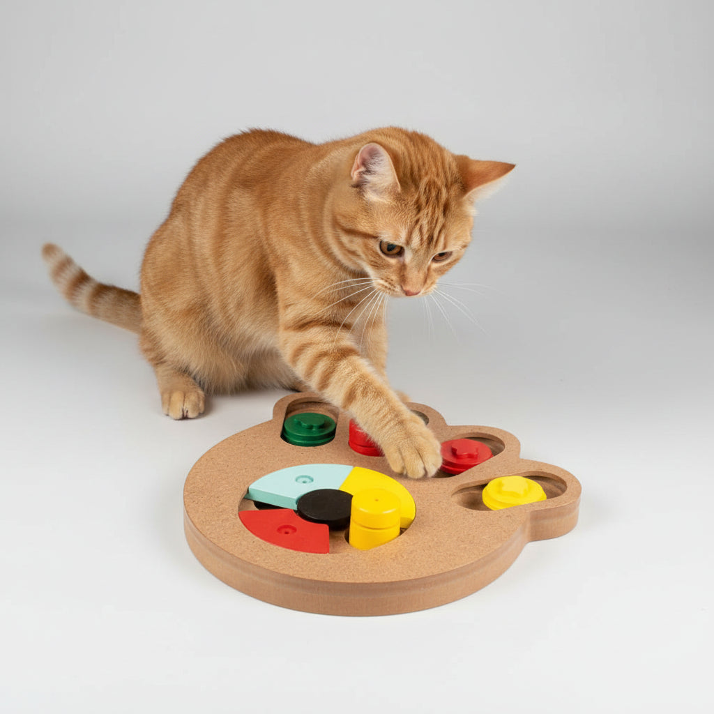 Duvoplus Intelligenzspiel Slide n Snack Puzzle Pfote